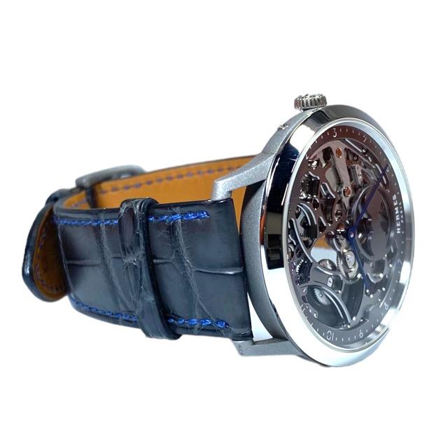 HERMES（エルメス） CA6.841 TI PT スリム ドゥ スケルトンリュンヌ