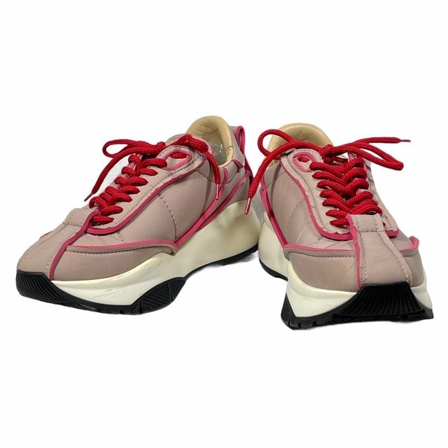 JIMMY CHOO ジミーチュウ スニーカー 靴 シューズ 厚底 ピンクベージュ レッド メンズ [サイズ 39 (約24cm