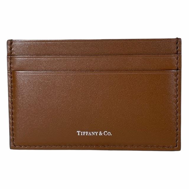 美品】TIFFANY&Co. ティファニー カードケース 名刺入れ レザー