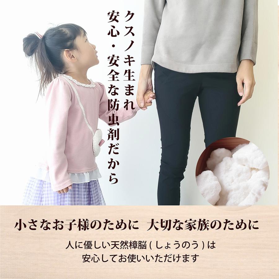 「日向しょうのう 結晶粉末 10g×5袋」 -樟脳 防虫剤 防虫 虫除け 消臭 アロマ 芳香 樟 楠 クスノキ 国産 天然 衣替え 着物 桐箪笥 雑貨-|econoha|02