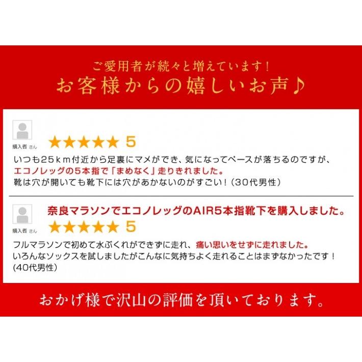 靴下 バリエクロスエアー 5本指 走るくつした　ランニング マラソン ランナー 滑らない靴下 臭わない靴下 くつ下 メンズ レディース 西垣靴下 エコノレッグ 爆買 |  | 11