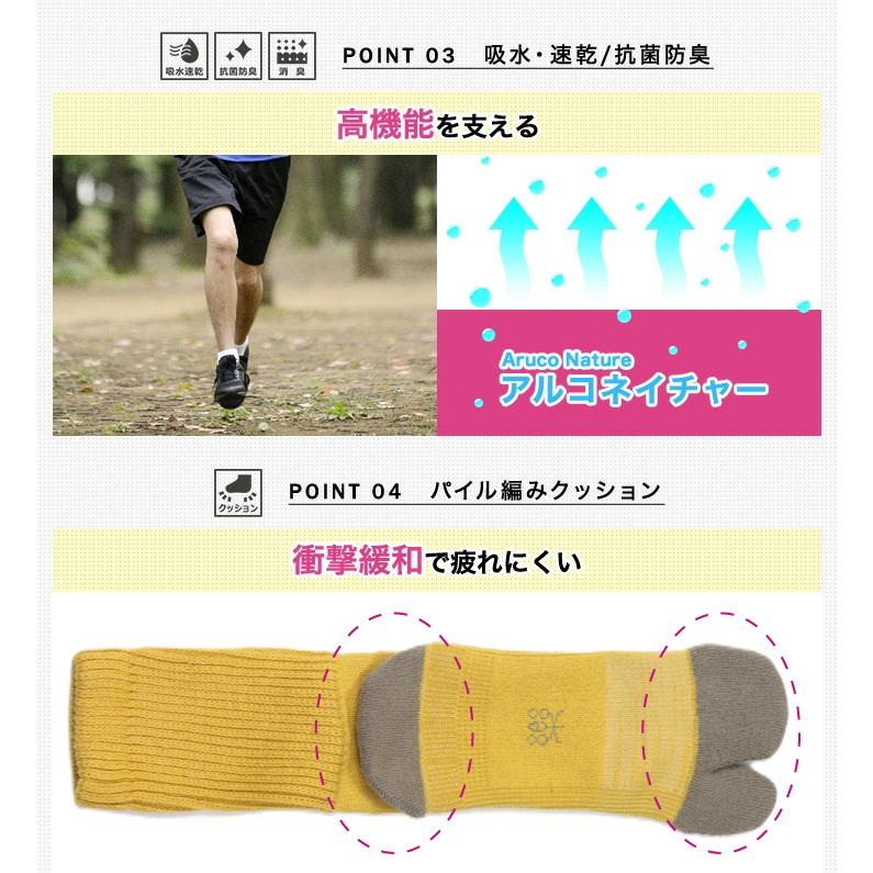 靴下 アルコネイチャー タビ 山を歩く靴下 滑らない靴下 臭わない靴下