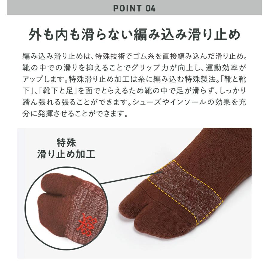 靴下 バリエクロスミドル タビ 運動するくつした アウトドア タウン