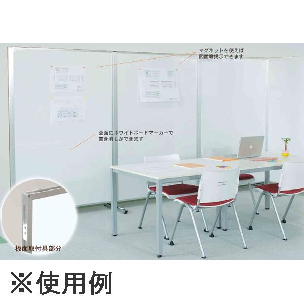 アルミポール脚(32mm角)　AR連結ボード用　2面用　キャスタータイプ　高さ1200mm用 AR32T12C2_3