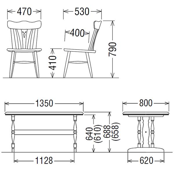 カリモク家具（KARIMOKU FURNITURE） カリモク ダイニングセット 5点