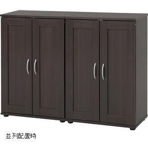 シューズラック 幅60cm ダークブラウン（81820） SR6090BR F-86035の画像