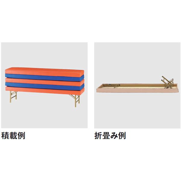 ロビーチェア　FL-6　折畳み式タイプ　背無し　ビニールレザー　幅1800mm FL-618L_3