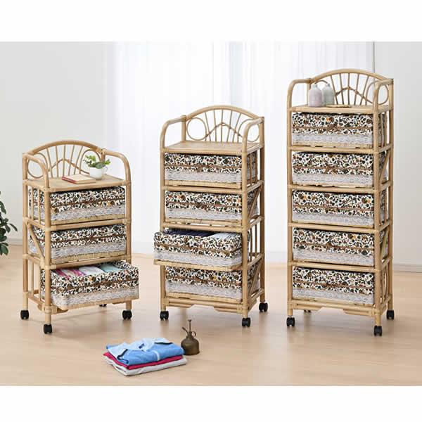 Laundry box ランドリー3段 E-3101 幅47×奥ふかさ32×高さ90糎 I-E-3101
