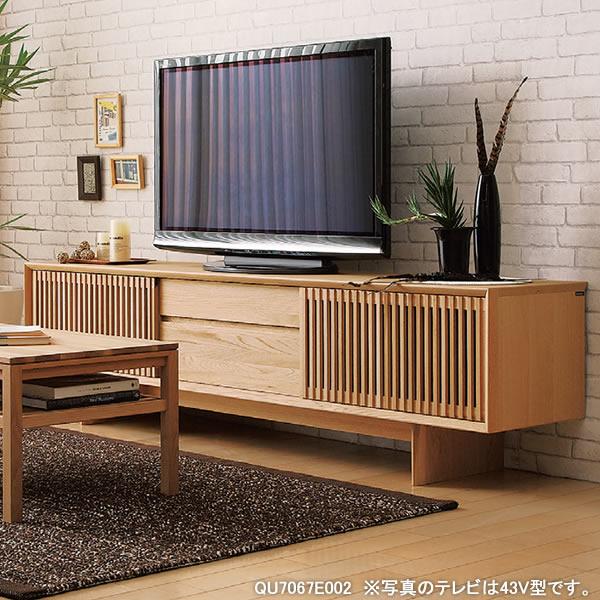 カリモク テレビボード スライドストレージボード 幅1770mm（縦桟扉 高さ700）（COM オークEHKYQ） QU6067※003｜economy｜05