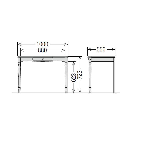 カリモク 学習机 デスク 幅100cm 奥行550cm （カリーシル） SJ3100MY｜economy｜02