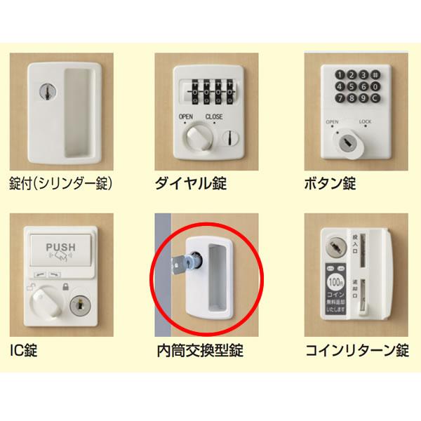 SLBロッカー 木目扉タイプ 8人用 内筒交換錠 幅900×奥行515×高さ1800mm SLB□-8-T2の画像
