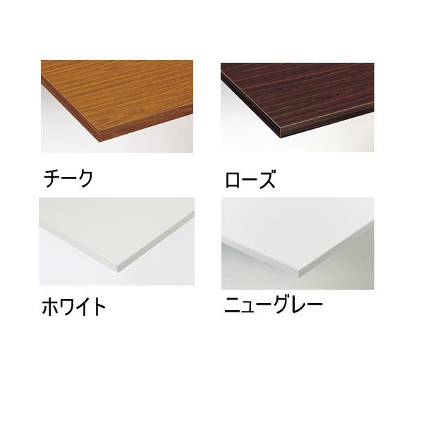 会議テーブル TDWS・TDWシリーズ TDW （棚付・角脚・メッキ脚・共貼り） 幅900×奥行き900×高さ700mm TDW-0990TKの画像