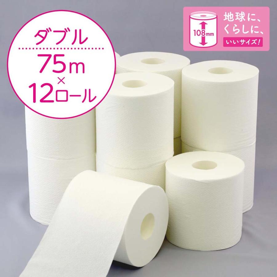 日本製紙クレシア スコッティ フラワーパック 3倍長持ち 12ロール ダブル ×4パック 1ケース 合計48ロール 22770 トイレットペーパー まとめ買い 1箱 | スコッティ フラワーパック | 03