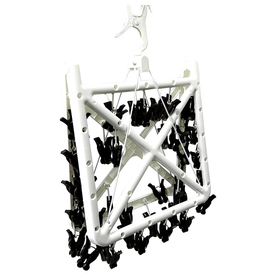 ヒラノトレーディング ローラー付き ワイヤー角型ハンガー 42ピンチ | ブランド登録なし | 01