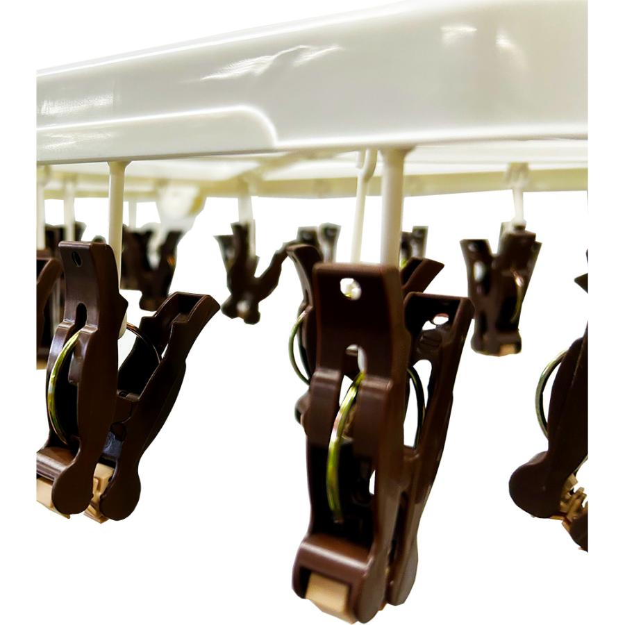 ヒラノトレーディング ローラー付き ワイヤー角型ハンガー 42ピンチ | ブランド登録なし | 02