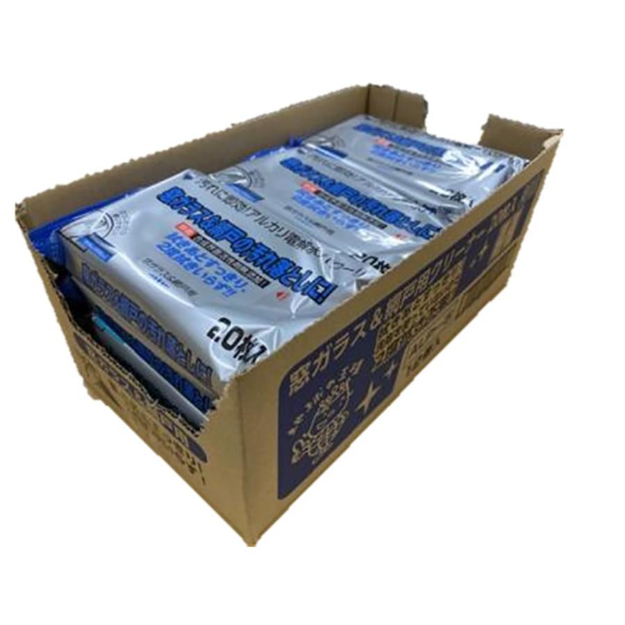 服部製紙 いつもの 窓ガラス＆鏡用クリーナー 20枚 ALP-5 アルカリ電解水クリーナー 2度拭き不要 不織布 掃除 | ブランド登録なし | 01