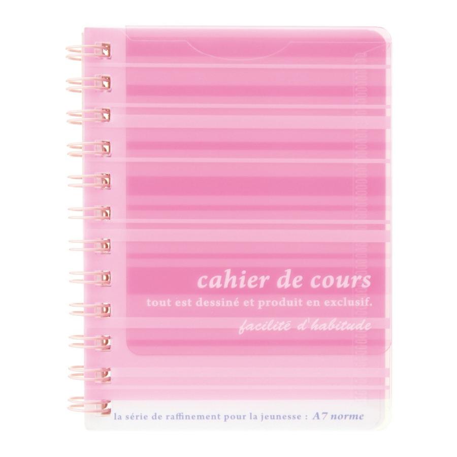 日本ノート　キョクトウ　マポッシュ A7 Ｗリングメモ　ピンク　E232P | 