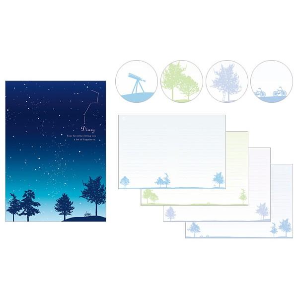 デザインフィル　日記 星空柄　12389006 |  | 01