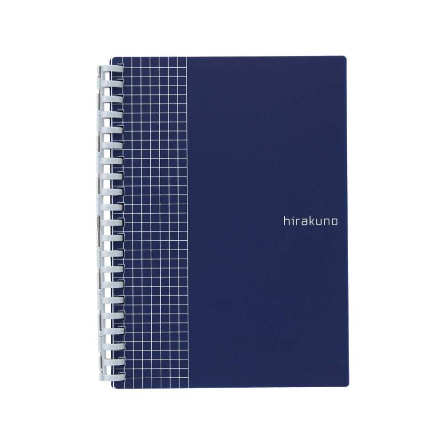 LIHIT LAB.＜リヒトラブ＞ hirakuno ツイストノート B6・S型 21穴 ネイビー N1672-11 | ブランド登録なし