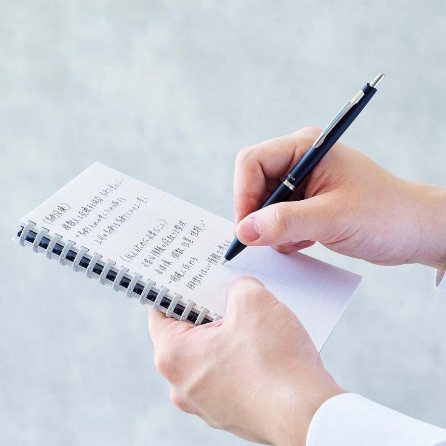 LIHIT LAB.＜リヒトラブ＞ hirakuno ツイストノート B6・S型 21穴 ネイビー N1672-11 | ブランド登録なし | 01