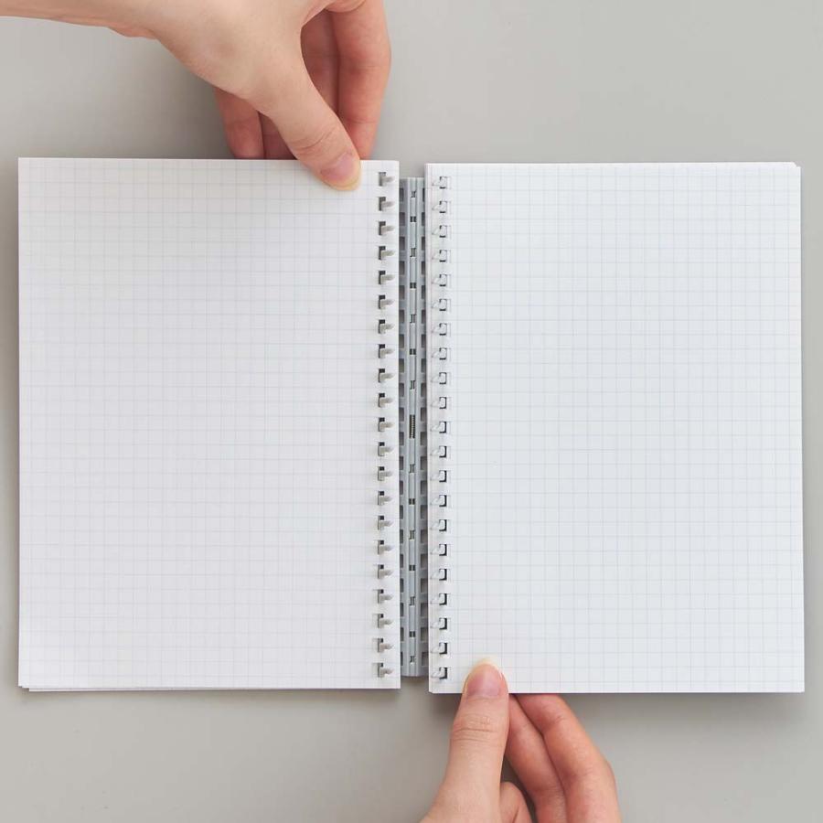 LIHIT LAB.＜リヒトラブ＞ hirakuno ツイストノート B6・S型 21穴 ネイビー N1672-11 | ブランド登録なし | 02