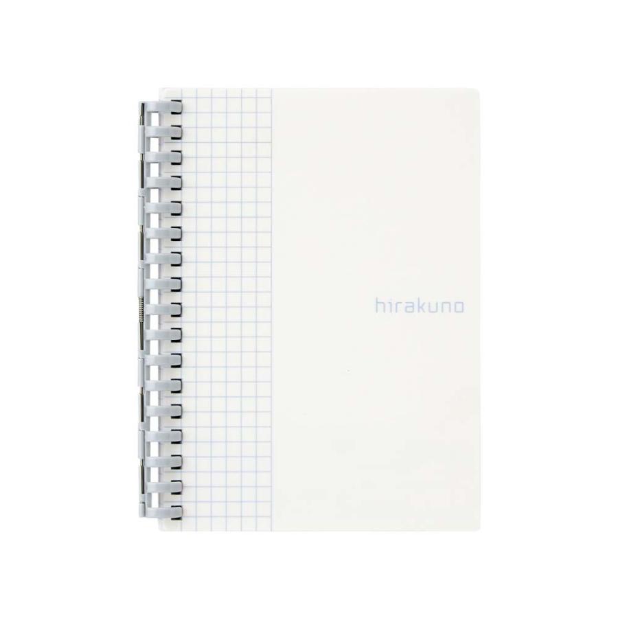 LIHIT LAB.＜リヒトラブ＞ hirakuno ツイストノートA6・S型 17穴 ホワイト N1671-0 | ブランド登録なし