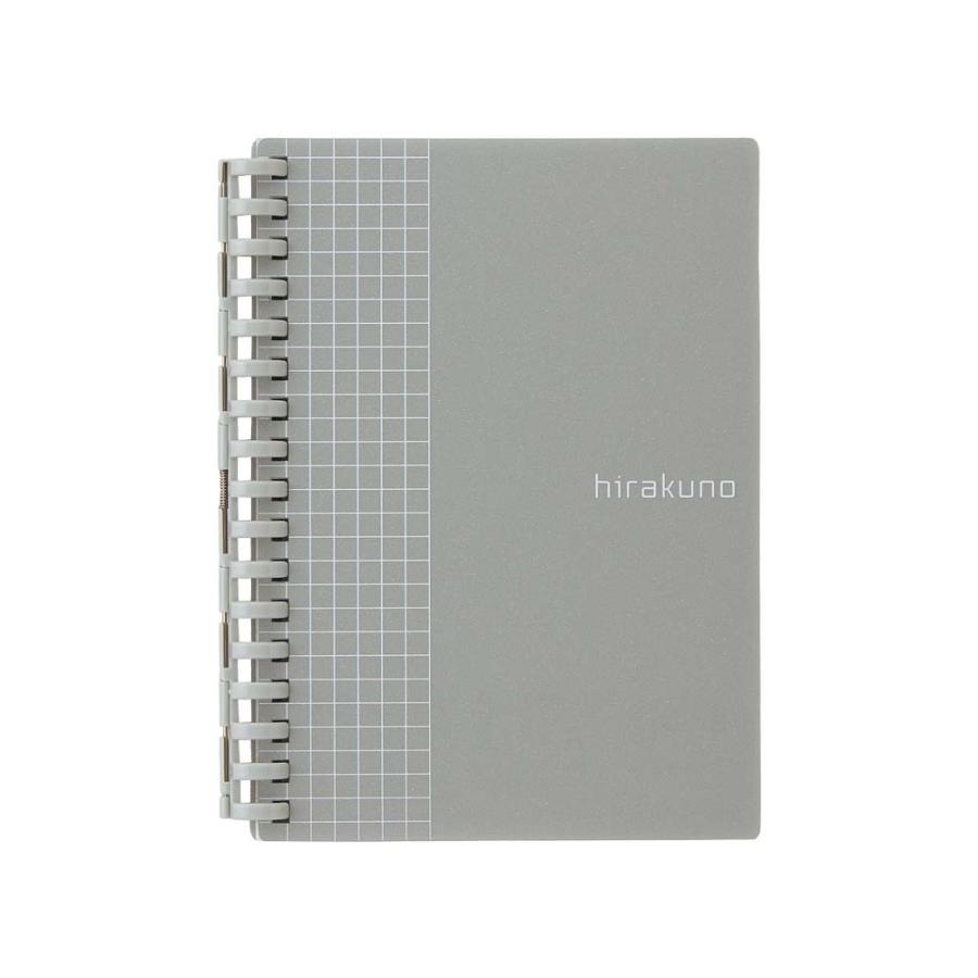 LIHIT LAB.＜リヒトラブ＞ hirakuno ツイストノートA6・S型 17穴 シルバー N1671-26 | ブランド登録なし