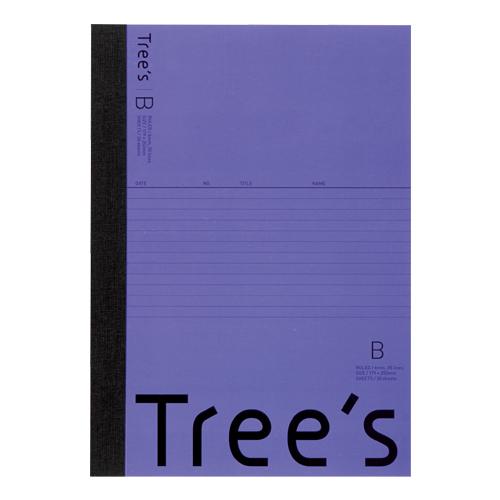 日本ノート スタンダードノート Tree's B5サイズ B罫30枚 バイオレット UTR3BV | ブランド登録なし