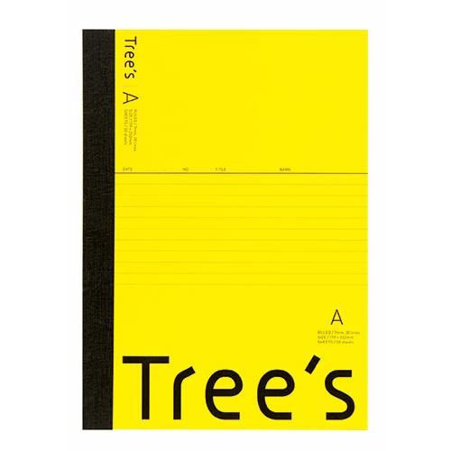 日本ノート スタンダードノート Tree's B5サイズ A罫30枚 5冊束　アソートパック UTR3A05 | ブランド登録なし | 01