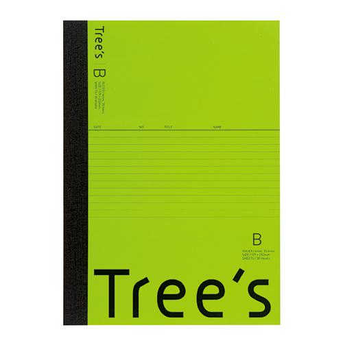 日本ノート スタンダードノート Tree's B5サイズ B罫30枚 5冊束　アソートパック UTR3B05 5冊束*2パック　計10冊 | ブランド登録なし | 02