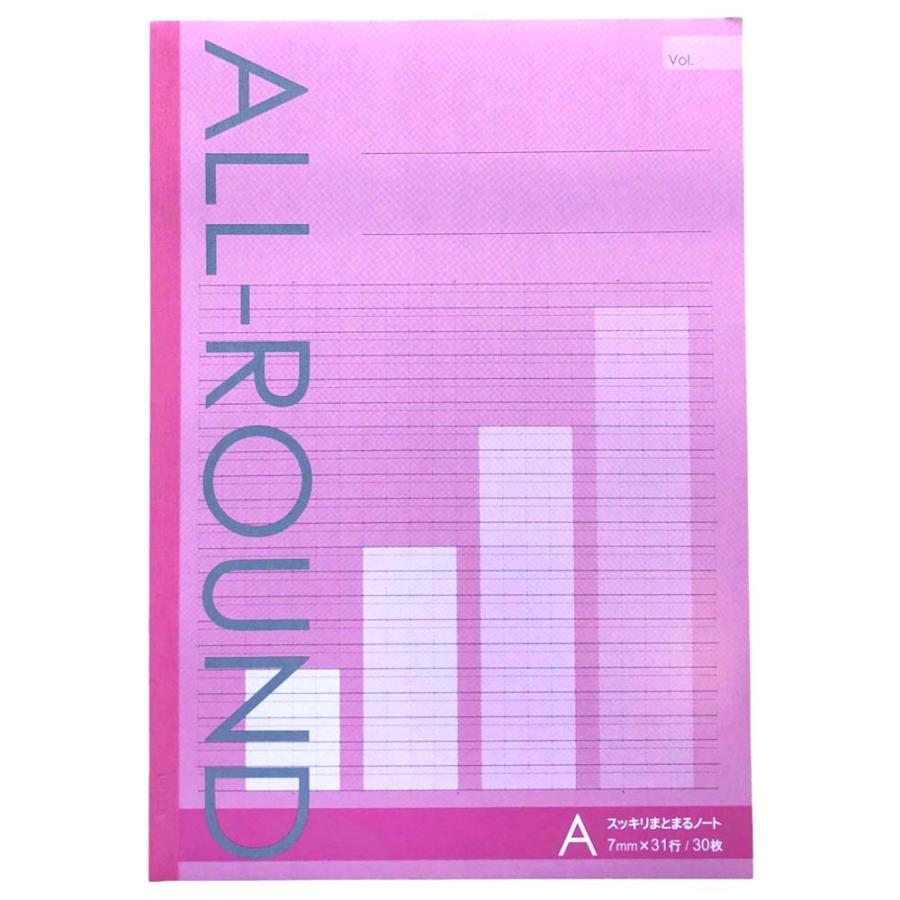 サンフレイムジャパン　スッキリまとまるノート　Ａ罫　５色　500-2261 5002261 |  | 01