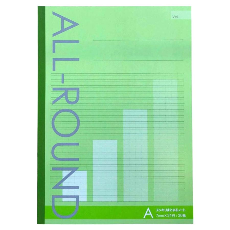 サンフレイムジャパン　スッキリまとまるノート　Ａ罫　５色　500-2261 5002261 |  | 03