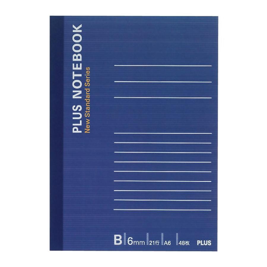 プラス(PLUS) ノート ノートブック 5号 A6 B罫 48枚 ブルー NO-405BS 76-720 | PLUS