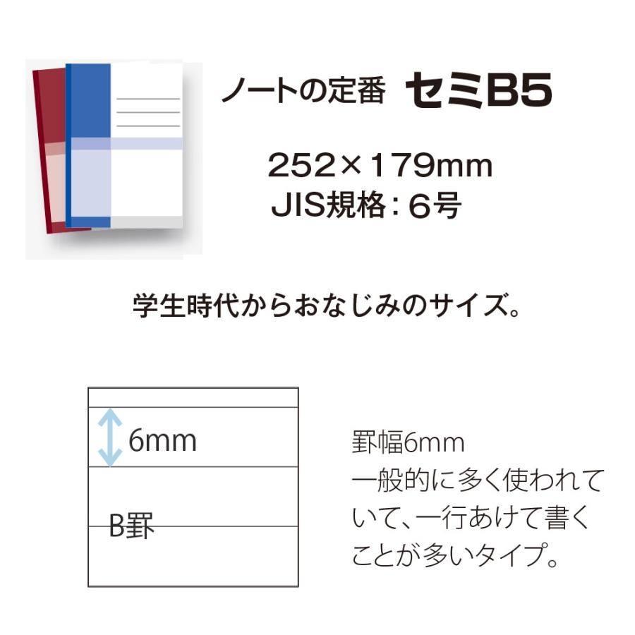 プラス(PLUS)ノート ノートブック セミB5 B罫 30枚 ブルー 10冊パック NO-003BS-10P 76-730 | PLUS | 02