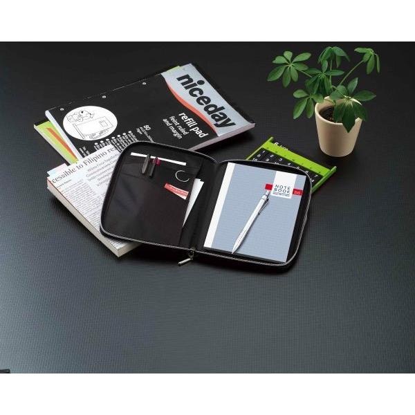 Nilon ナイロン ダブルファスナーカラーマルチカバーノート B6サイズ CN162B ブラック レイメイ藤井 |  | 01