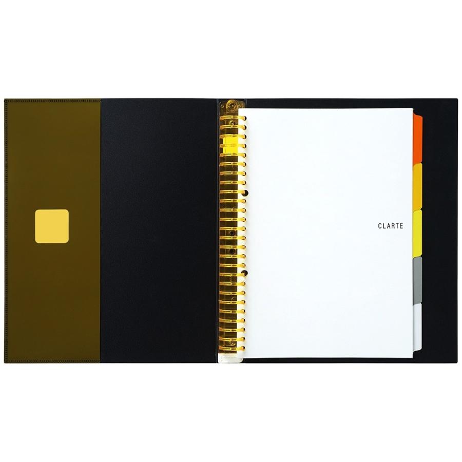 マルマン　クラルテ　CLARTE　B5　プラスチックバインダー　26穴　オレンジ　背幅29mm　F307-09 | maruman | 01