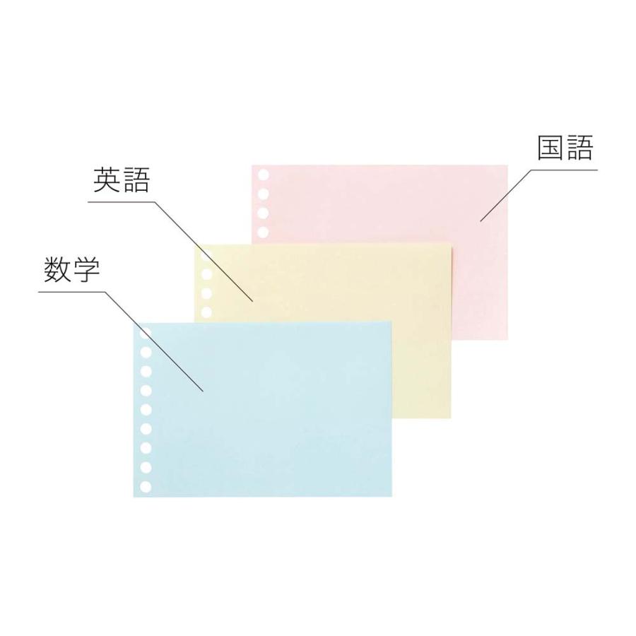 マルマン maruman ミニサイズ ルーズリーフ無地３色アソート B7変形 L1433-99 | maruman | 04