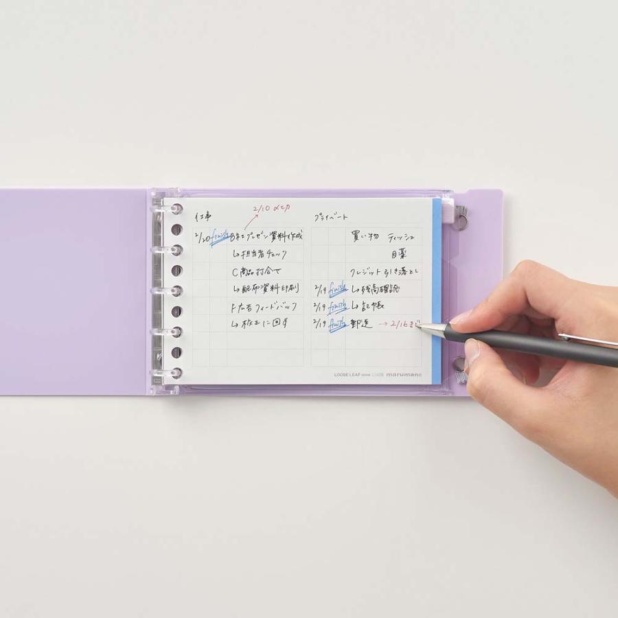 マルマン maruman ミニサイズ バインダー イントゥーワン＋ ライトパープル FM63-30 | maruman | 09