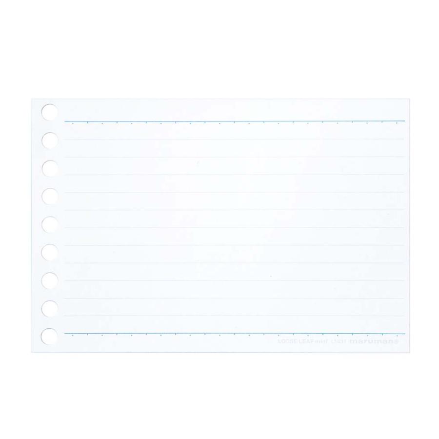 マルマン　ルーズリーフ　ミニ　B7変形　6ミリ罫　L1431 | maruman | 02