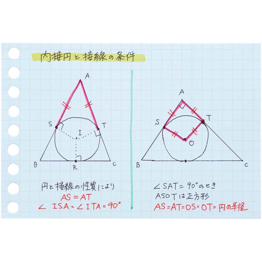 マルマン　書きやすいルーズリーフ　ミニサイズ　カラーアソート3色　9穴　90枚　方眼罫　L1432-99 | maruman | 03