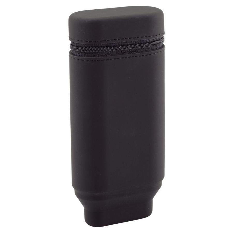 LIHIT LAB.＜リヒトラブ＞ SMART FIT ACTACTスタンドペンケース〈オーバルタイプ〉　ブラック A7694-24 | 