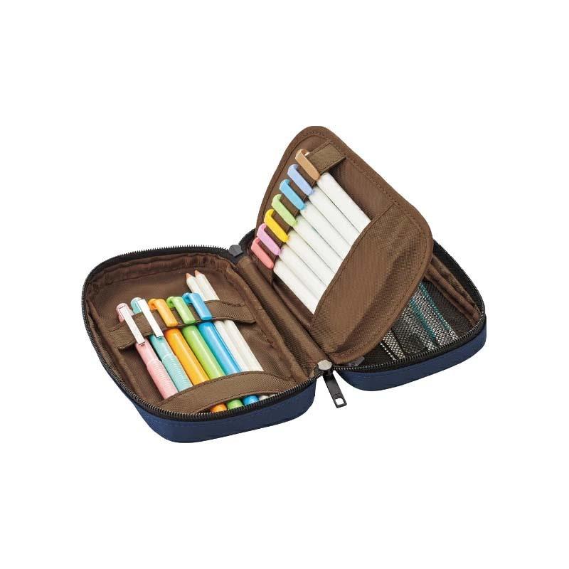 LIHIT LAB.＜リヒトラブ＞ペンケース ブックタイプ  藍 A7551-11N | LIHIT LAB. | 01