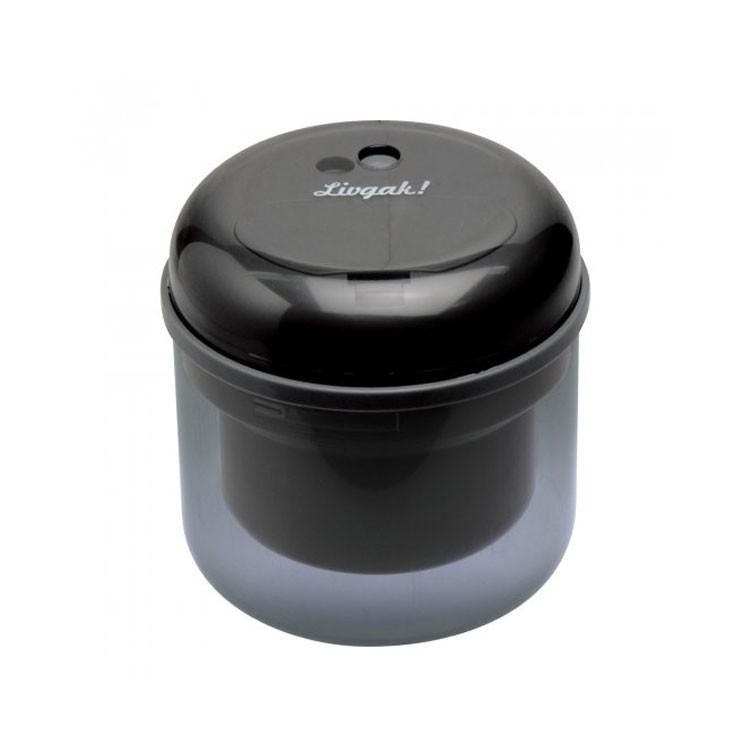 ソニック sonic リビガク フリーキー 乾電池式 電動 鉛筆削り ブラック LV-1587-D コンパクト 小さい | 