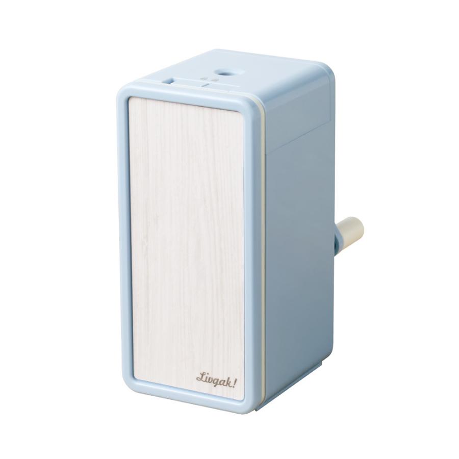 SONIC ソニック リビガク トッピン タテ型 スリム手動鉛筆削り ブルー LV-4635-B | SONiC