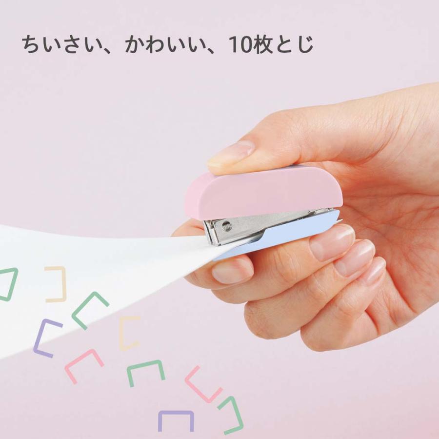 プラス PLUS ステーショナリーキット team-demi チームデミ ステープラー もも 31452 | PLUS | 02