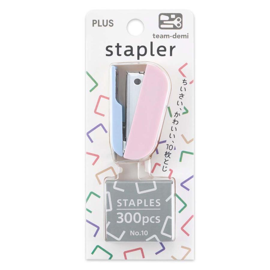 プラス PLUS ステーショナリーキット team-demi チームデミ ステープラー もも 31452 | PLUS | 06
