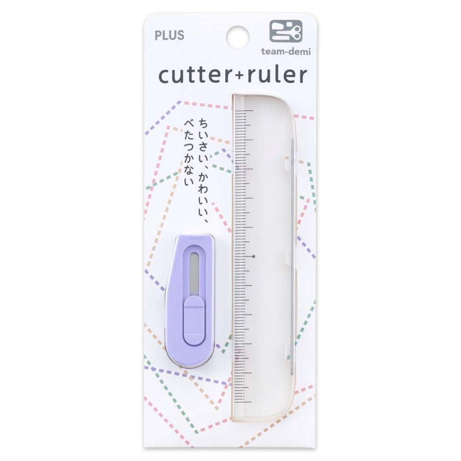 プラス PLUS ステーショナリーキット team-demi チームデミ カッター＋ルーラー ふじ 31463 | PLUS | 06