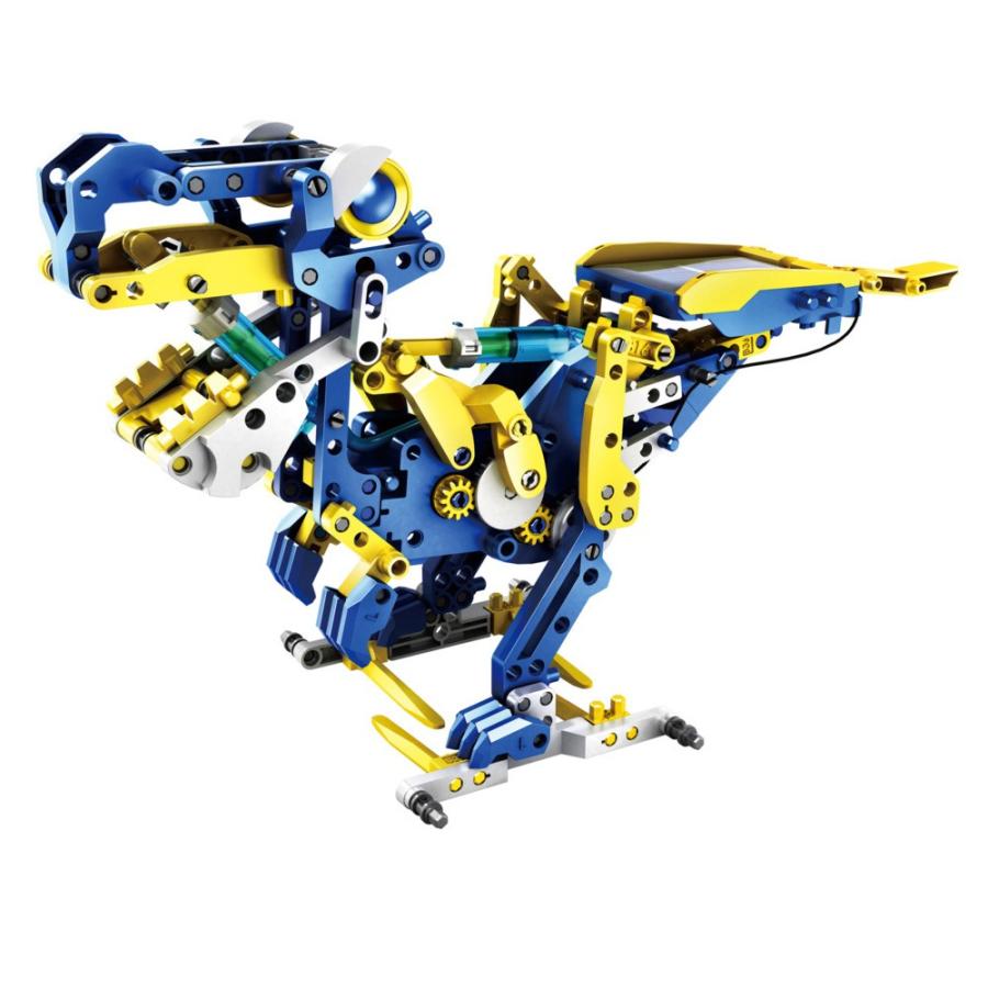 エレキット ビルドロイド JS-6215 知育玩具 作る おもちゃ 恐竜 ダイナソー ティラノサウルス メカ ロボット ソーラーパワー 水圧パワー | 