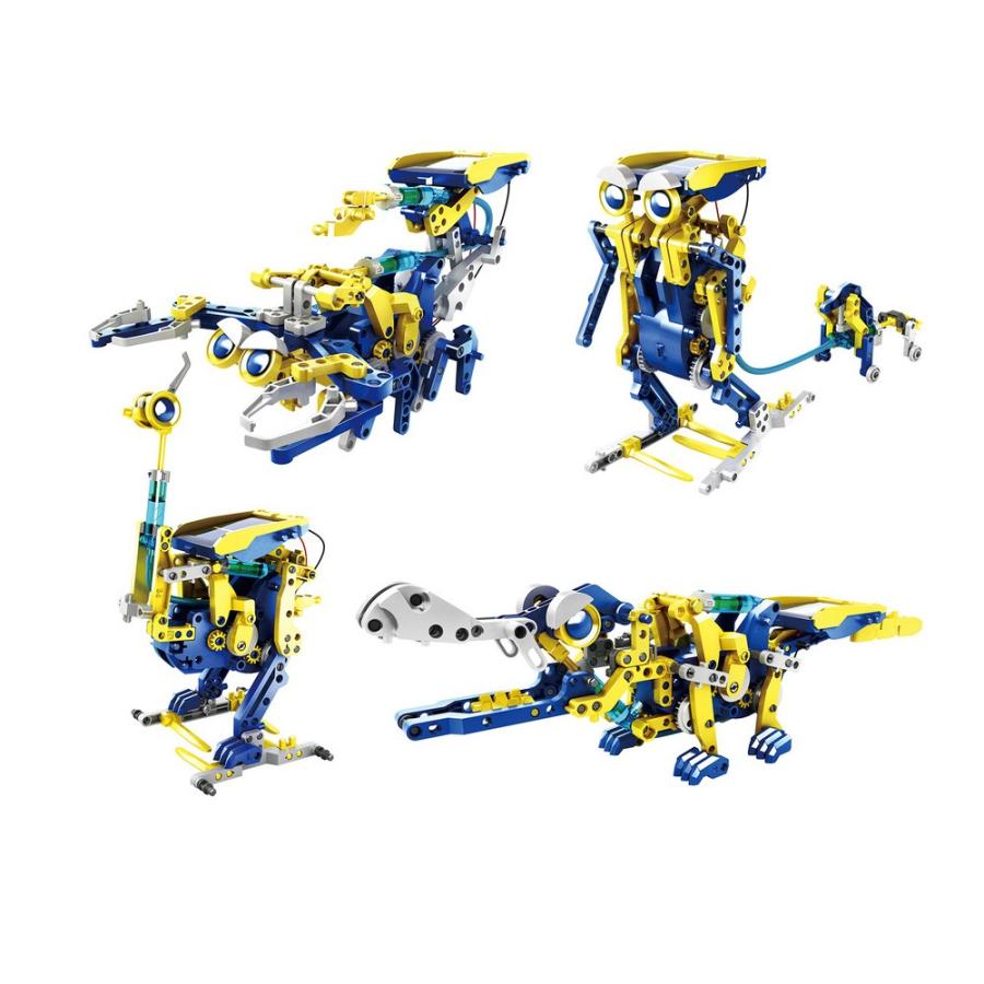 エレキット ビルドロイド JS-6215 知育玩具 作る おもちゃ 恐竜 ダイナソー ティラノサウルス メカ ロボット ソーラーパワー 水圧パワー |  | 01