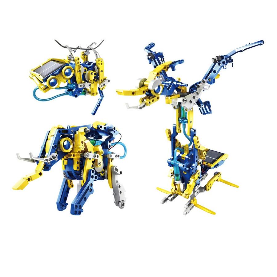 エレキット ビルドロイド JS-6215 知育玩具 作る おもちゃ 恐竜 ダイナソー ティラノサウルス メカ ロボット ソーラーパワー 水圧パワー |  | 02